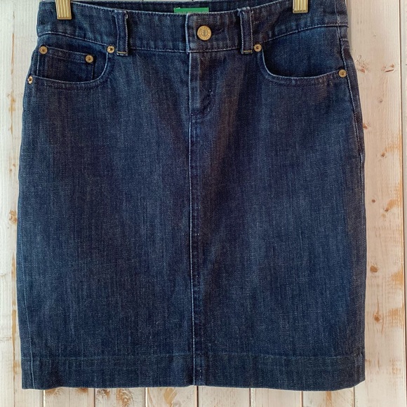 Lilly Pulitzer, Palm Beach fit, denim skirt, size 0 - Picture 5 of 6